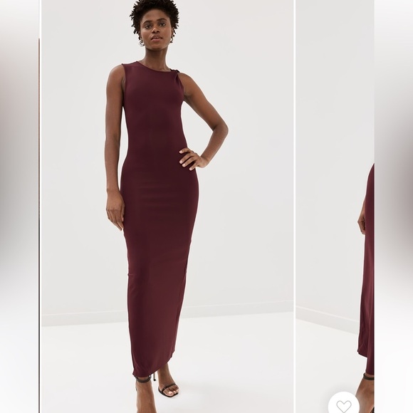 Good American Dresses & Skirts - Like New Good American Burgundy Scuba Twist Tank Maxi Dress Size XS